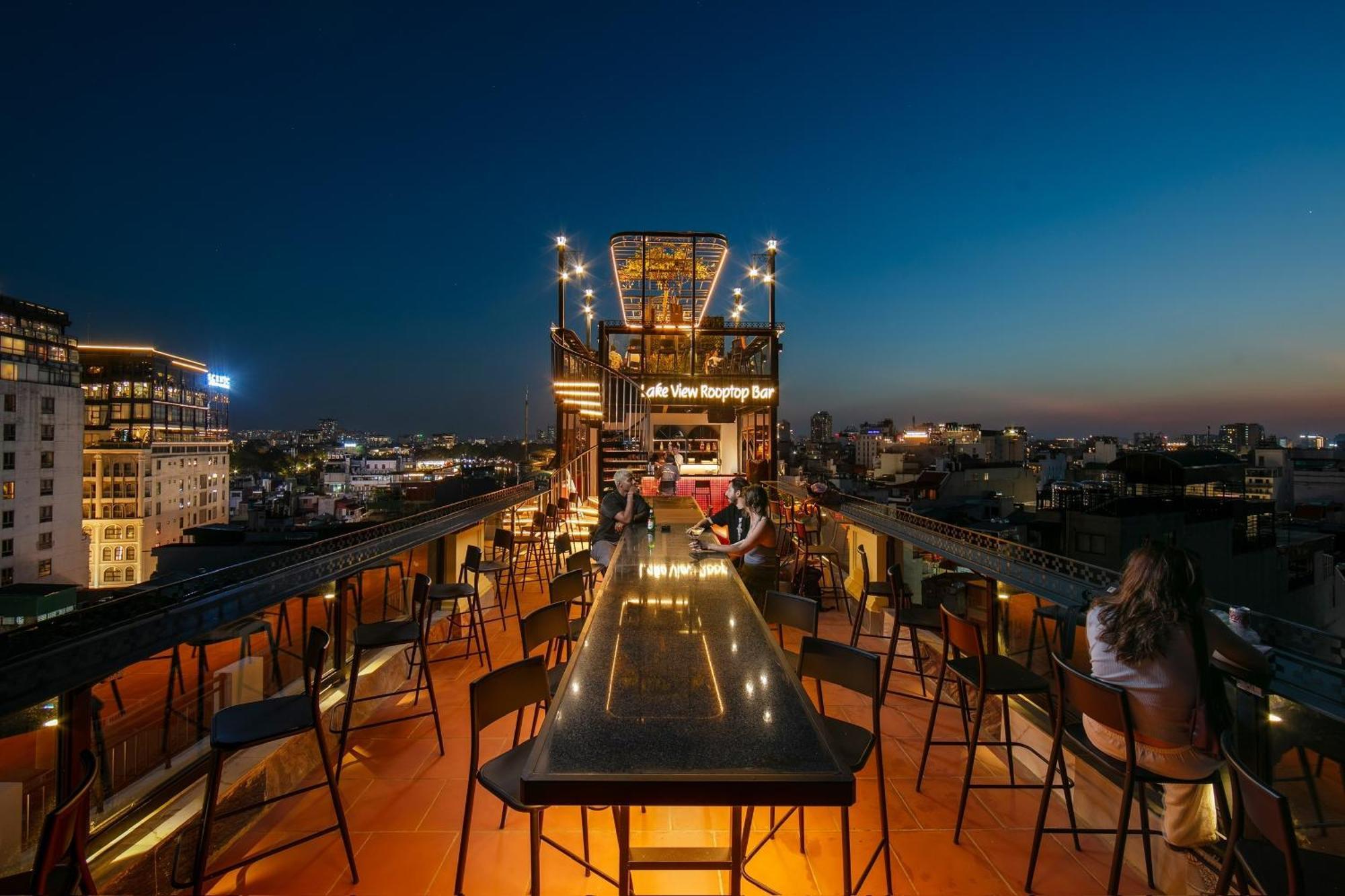 Lakeview Backpackers Hostel & Rooftop Bar Hanói Exterior foto