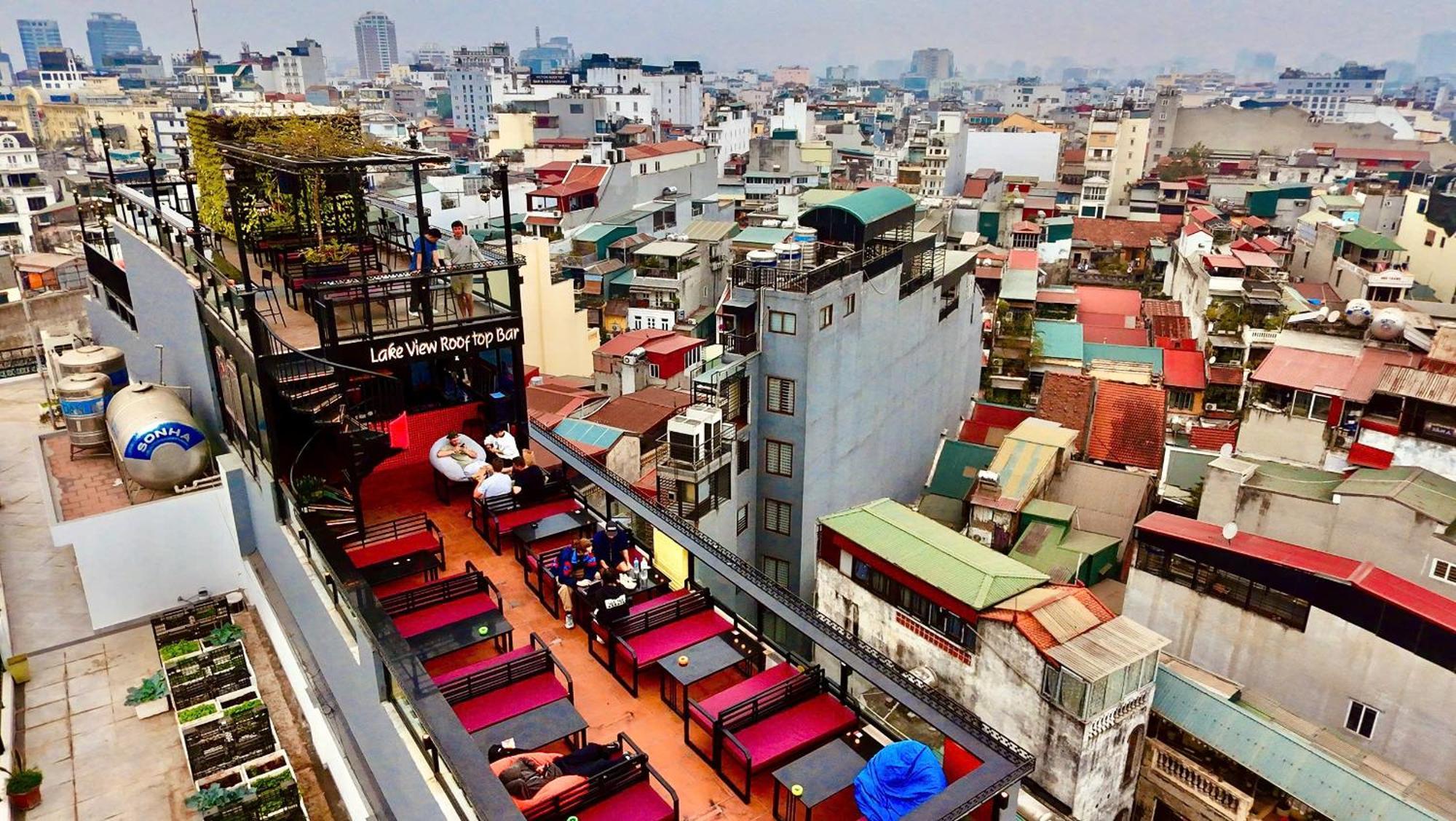 Lakeview Backpackers Hostel & Rooftop Bar Hanói Exterior foto